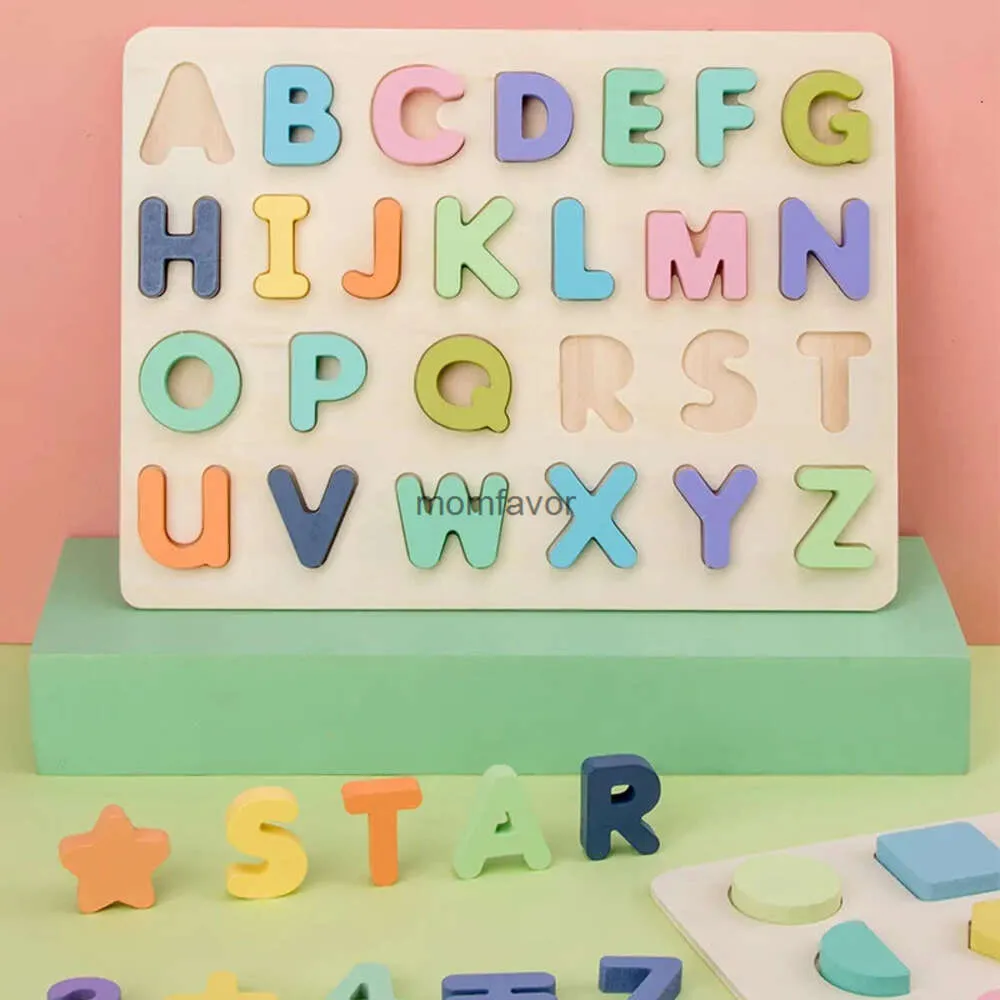 Yeni Öğrenme Oyuncakları Çocuk Erken Eğitim Montessori Oyuncaklar ABC Bulma Bulma Bulma Dijital Ahşap Oyuncaklar Jigsaw Mektup Alfabe Numarası Bebek Oyuncakları Hediyeler