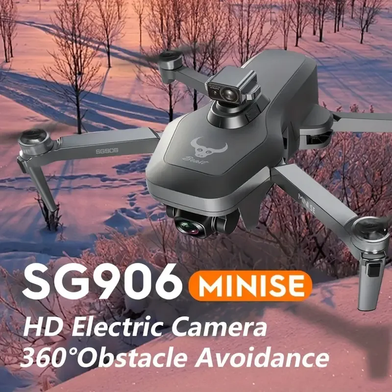 Drone con doppia fotocamera 4K, ritorno GPS, motore brushless, gimbal a 3 assi, evitamento degli ostacoli a 360°, posizionamento del flusso ottico, trasmissione di immagini in tempo reale, un tasto di decollo/atterraggio