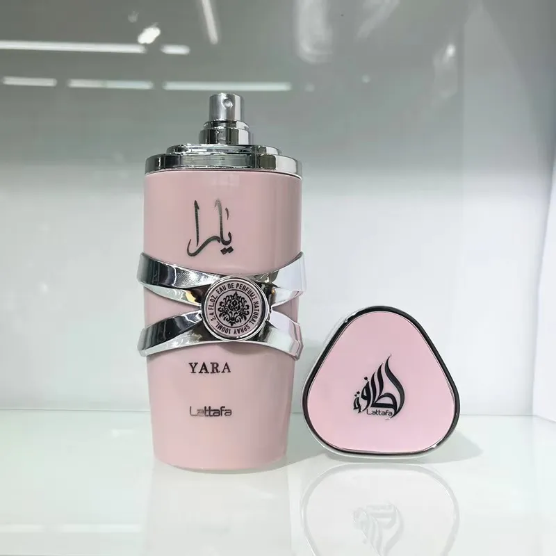 Yara 100 ml av lattafa lång sista parfym för kvinnor dubai arabiska parfym högkvalitativt snabbt fartyg