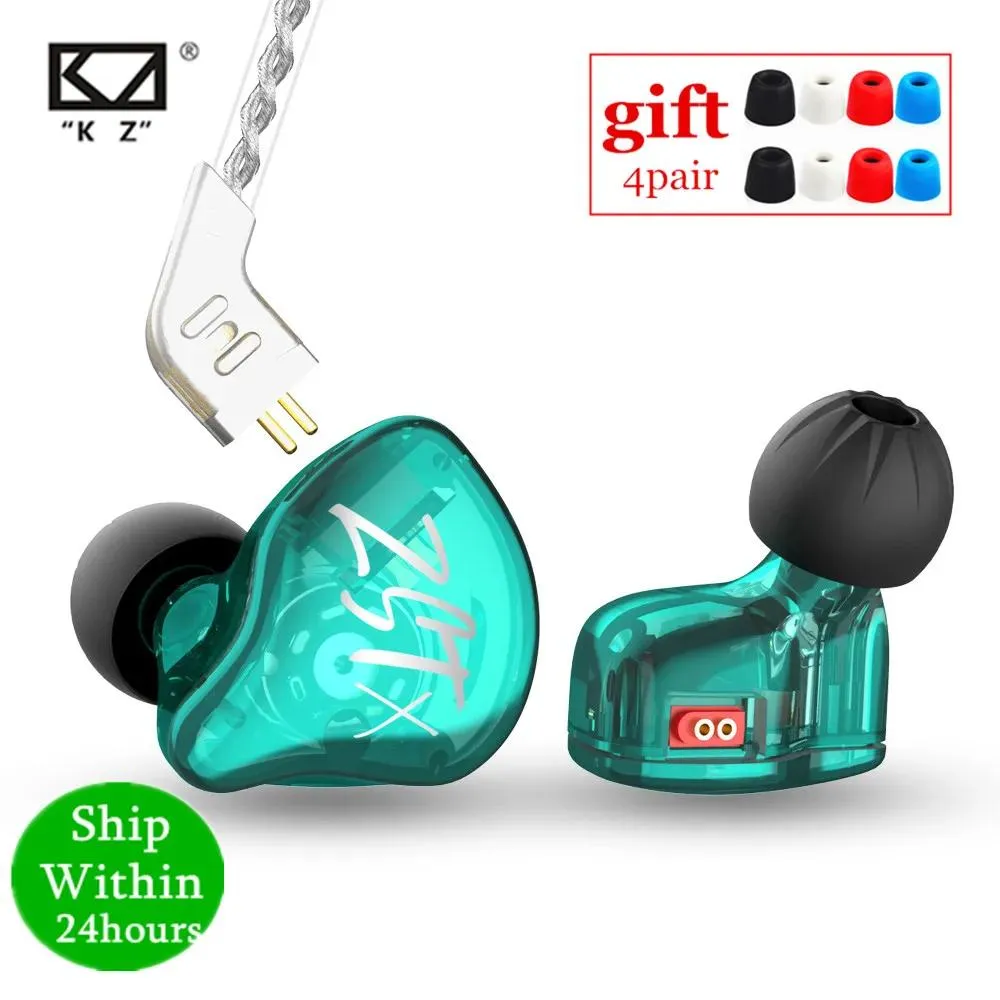 Słuchawki KZ ZST x 1BA+1DD jednostka hybrydowa niewiele słuchawki HiFi Bass Sports DJ słuchawkowy słuchawkowy z Sierplated Cable Słuchawki KZ ZSTX ZSN