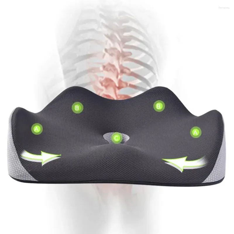 Cuscino per supporto per la coscia, cuscino per sedia, sedile ergonomico in memory foam per scrivania da gioco per ufficio, per auto, casa confortevole