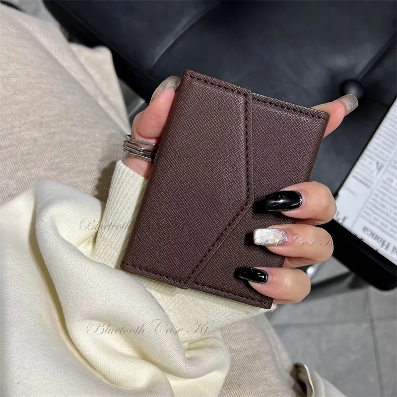 Portefeuille de haute qualité femme en cuir véritable de luxe mode Vintage porte-carte d'identité de crédit étui à cartes porte-monnaie sac à cartes pochettes pour téléphone portable poches à monnaie sac à monnaie