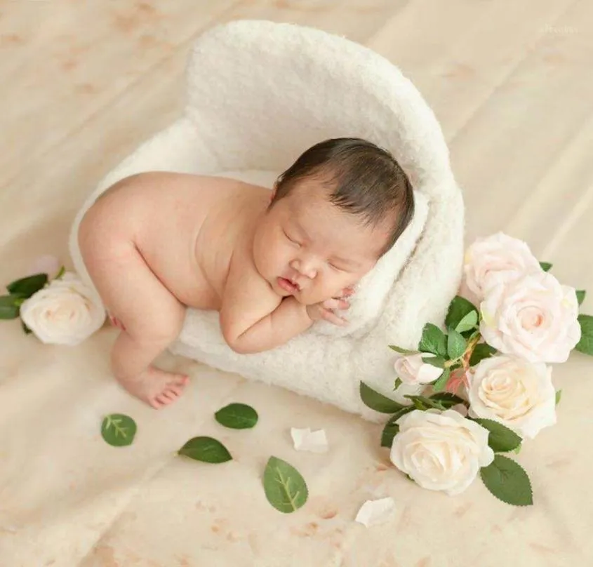 4-teiliges Set Neugeborenen-Pografie-Requisiten, Baby-Posing-Sofa-Kissen-Set, Stuhl-Dekoration