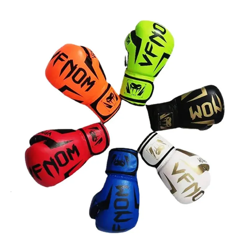 قفازات الملاكمة للياقة البدنية للبالغين Sanda Training قفازات الملاكمة التايلاندية Taekwondo Boxing Gloves Martial Defense 240112