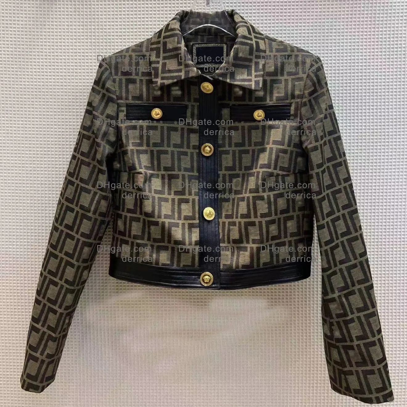 B139 A Publie Des Vestes Pour Femmes Pantalons Shorts Vetements De Marque Double F Vetements Dexterieur Col A Revers Vetements De Marque De Luxe Manches Longues Style De Loisirs Vetements De Sport