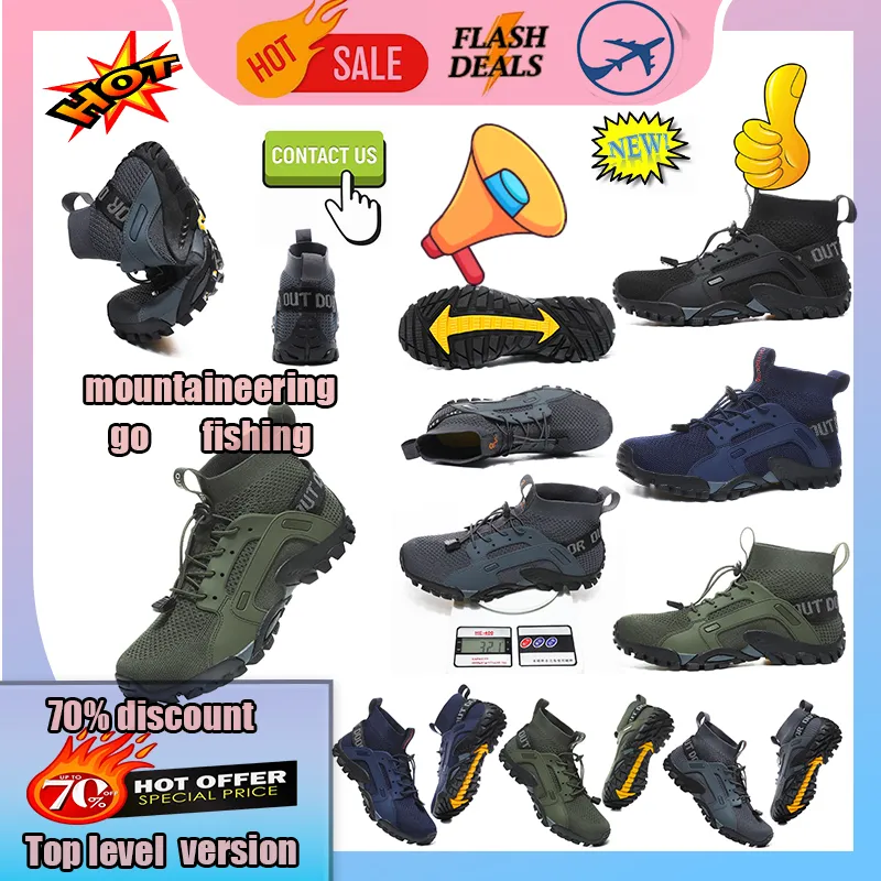 Scarpe da trekking casual di design Uomo Donna antiscivolo resistente all'usura Suola morbida traspirante in gomma Scarpe da ginnastica piatte da allenamento per esterni