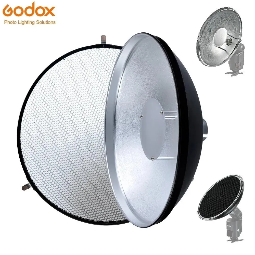 카메라 Godox Beauty Dish ADS3 그리드 ADS4 플래시 디퓨저 Witstro Speedlite Flash AD180 AD360 AD200 AD360II.