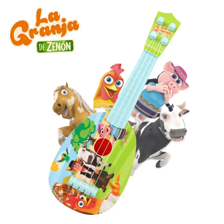 La Granja De Zenon 32 CM Mini Tamanho Ukulele Instrumentos Musicais Brinquedos Para Crianças Iniciantes Pequena Guitarra Fazenda 240112