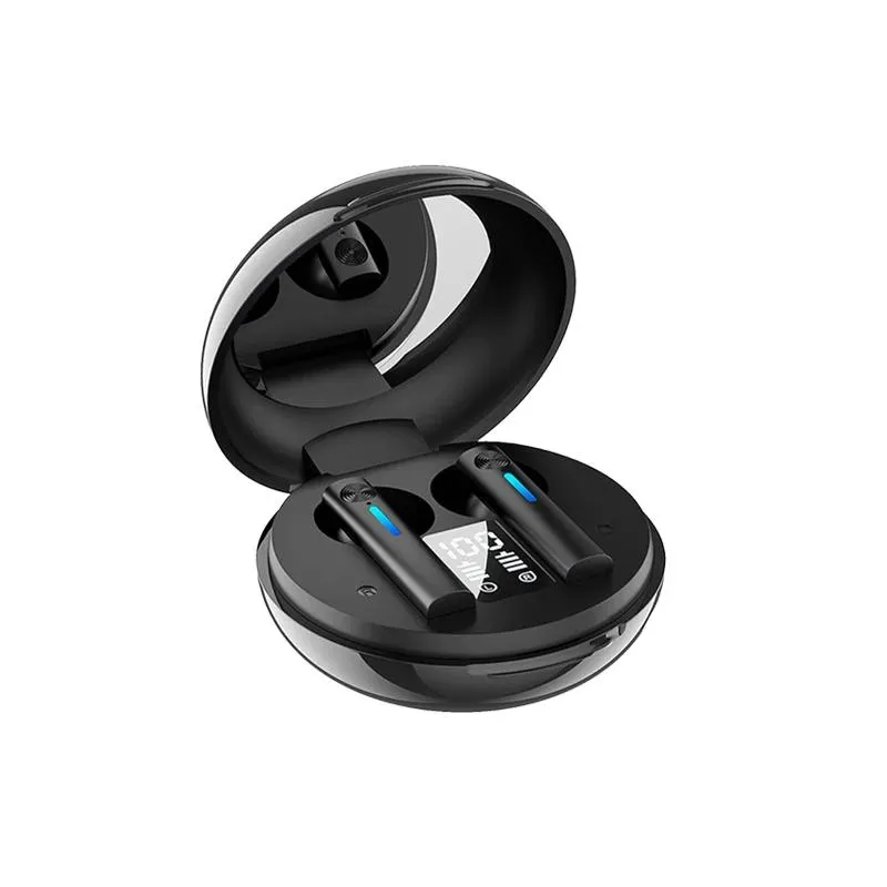 Écouteurs T15 Écouteurs Bluetooth Sport Écouteurs imperméables avec Musique Mirror Headphones Hifi Hifi Stéréo Music STÉRÉE AVEC MIC