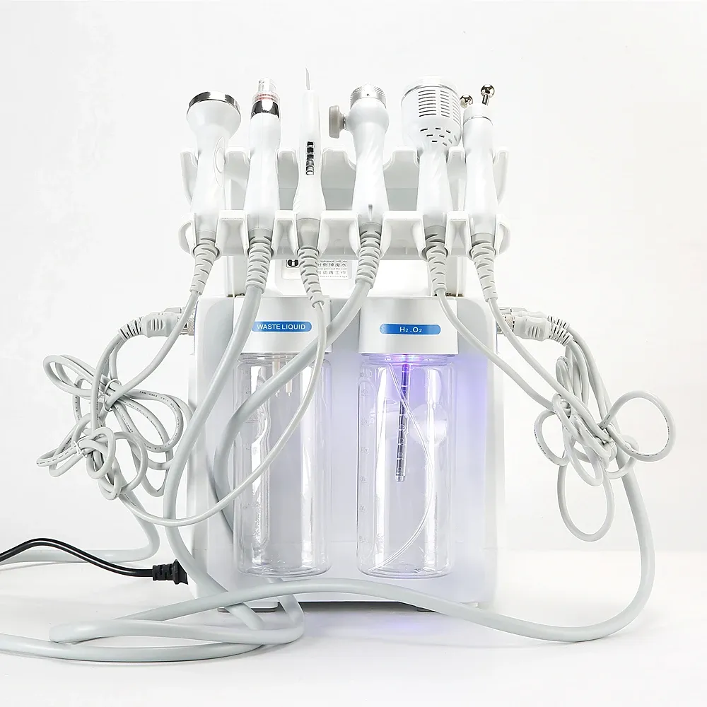 6 IN1 H2-O2 HYDRA Dermabrasion RF Bio-Lifting Spa Nettoyage pour le visage