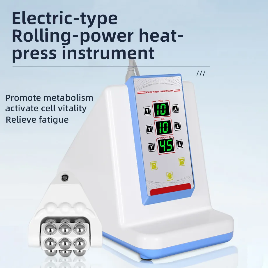 Flera funktioner Värmepress Rolling-Power Pain Ta bort kroppsmassager Ems muskelstimulering Fettförlust Innervalsbar bantningsenhet