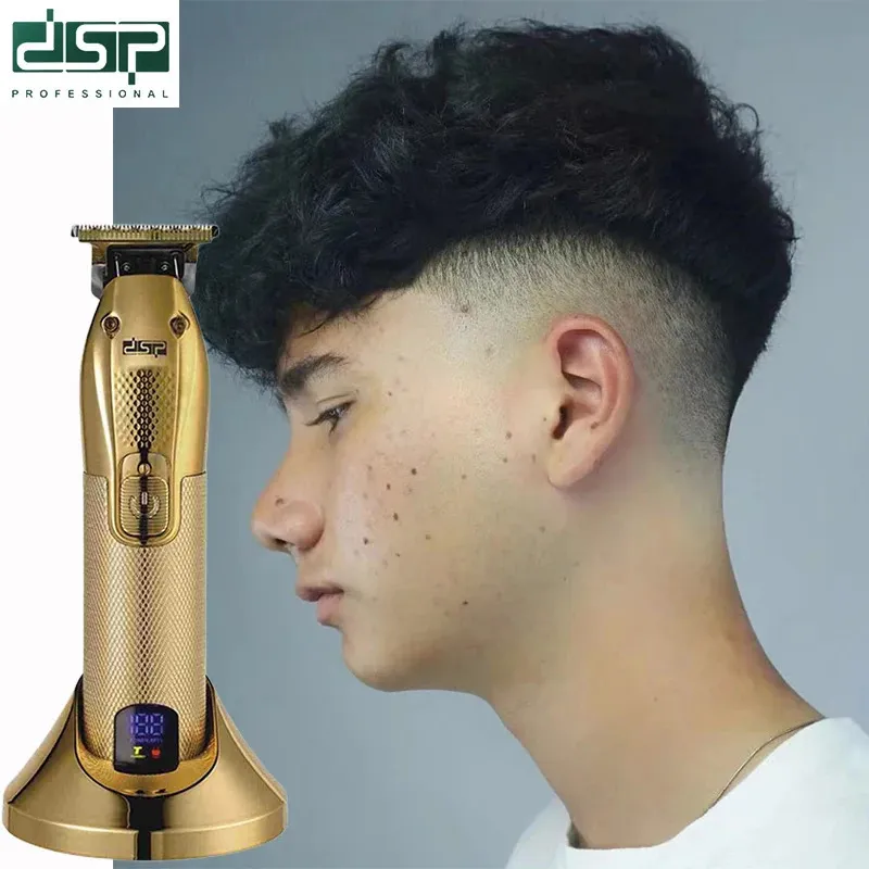 Cortadora de pelo T9 USB, maquinilla eléctrica para cortar el pelo, afeitadora de peluquero, recortadora de barba de 0mm, Máquina para cortar cabello para hombres 240112