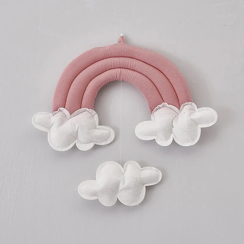 Lit de bébé autour de la barre pare-chocs, berceau, chambre, nuages, accessoires pour bébé, ensemble de literie, jouets, pendentif de berceau pour enfants, 240112