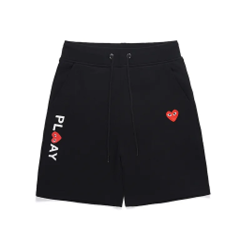 Premium Designer Com Des Garcons PLAY CDG Black Heart Unisex Shorts Japan Pants EURO Size