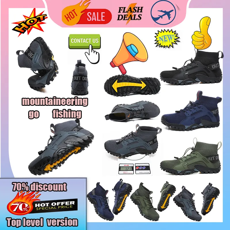 Designer Casual Platform Hiking Shoes Men Woman wear-resistant anti slip Rubber breathable soft soles Flat Training sneakers trainer runners Casual shoes