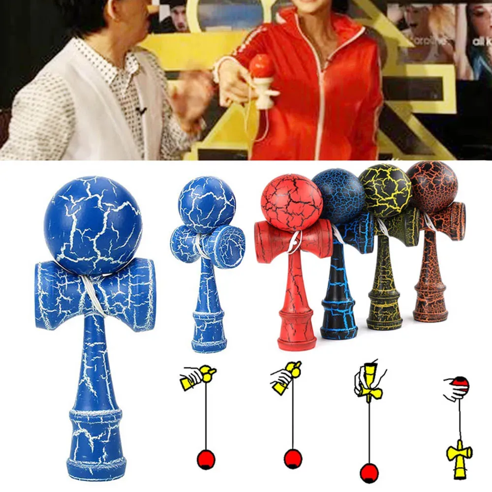 1PCS Wooden Kendama Profesjonalna zabawka dla dzieci dorosłych Kandama Jumbo Balls Outdoor Kendama Krom Sport Game Toys Prezent 240112