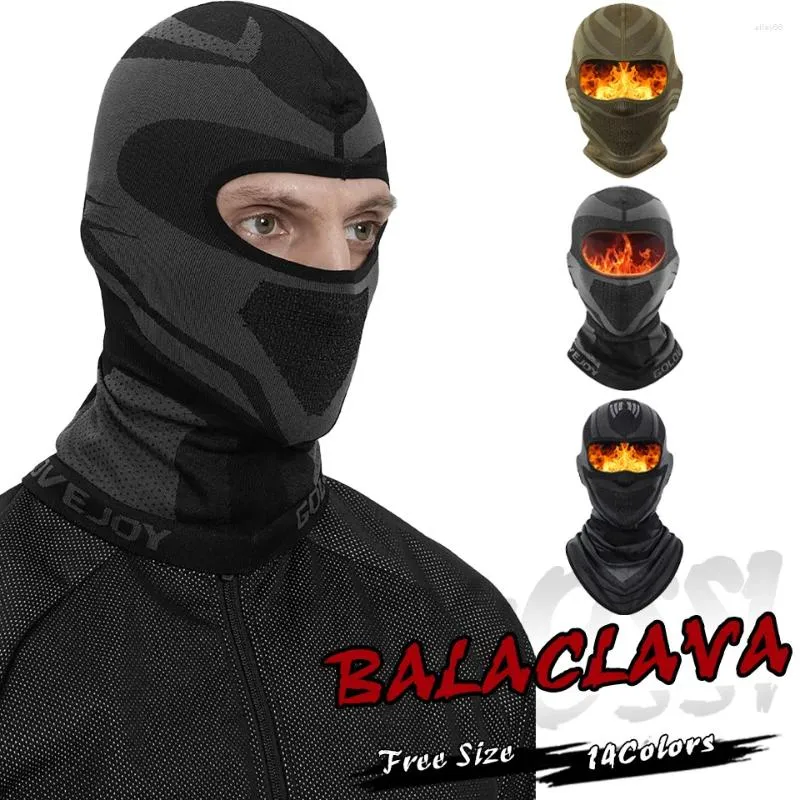 Bandanas Kokossi Thermal Balaclava肌に優しい通気性のある暖かいスキークライミングサイクリングハイキングウインドプルーフフルフェイスネック保護マスク