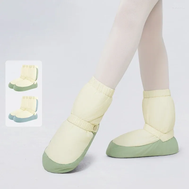 Stage Wear Femmes Ballet Warm Up Booties Bottes de danse Chaussures d'entraînement d'hiver Ballerine