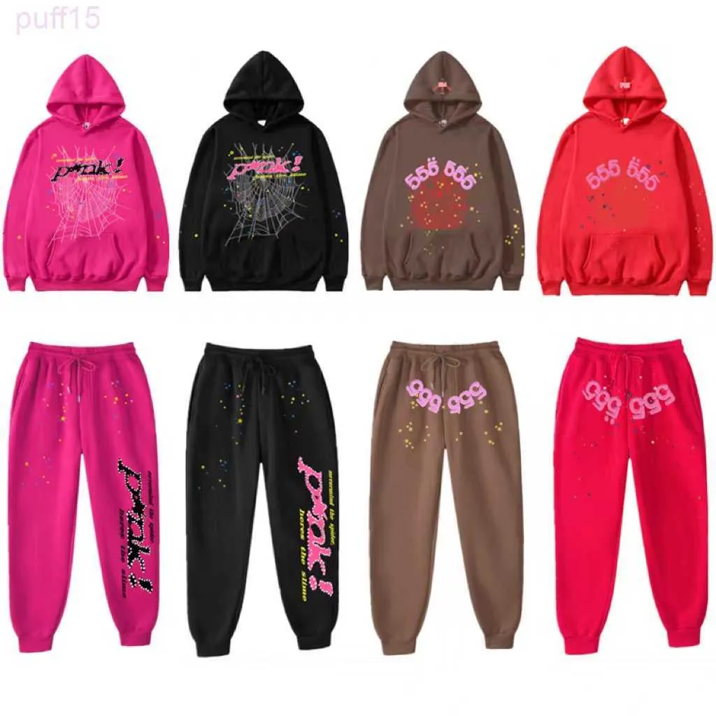 SP5der Young Thug 555555 Mens hoodies tröja tröjor Svartbrun spindelhuvtröja Självfotot Tracksuit Web Pullovers HO 9E8A 8F7C 8ZET ZD6U