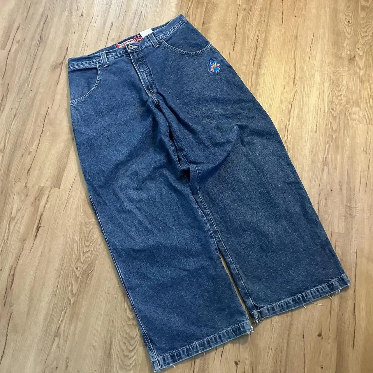 nyanco55様 JNCO Style Baggy Jeans Retro Graphic Embroidered Wide Leg