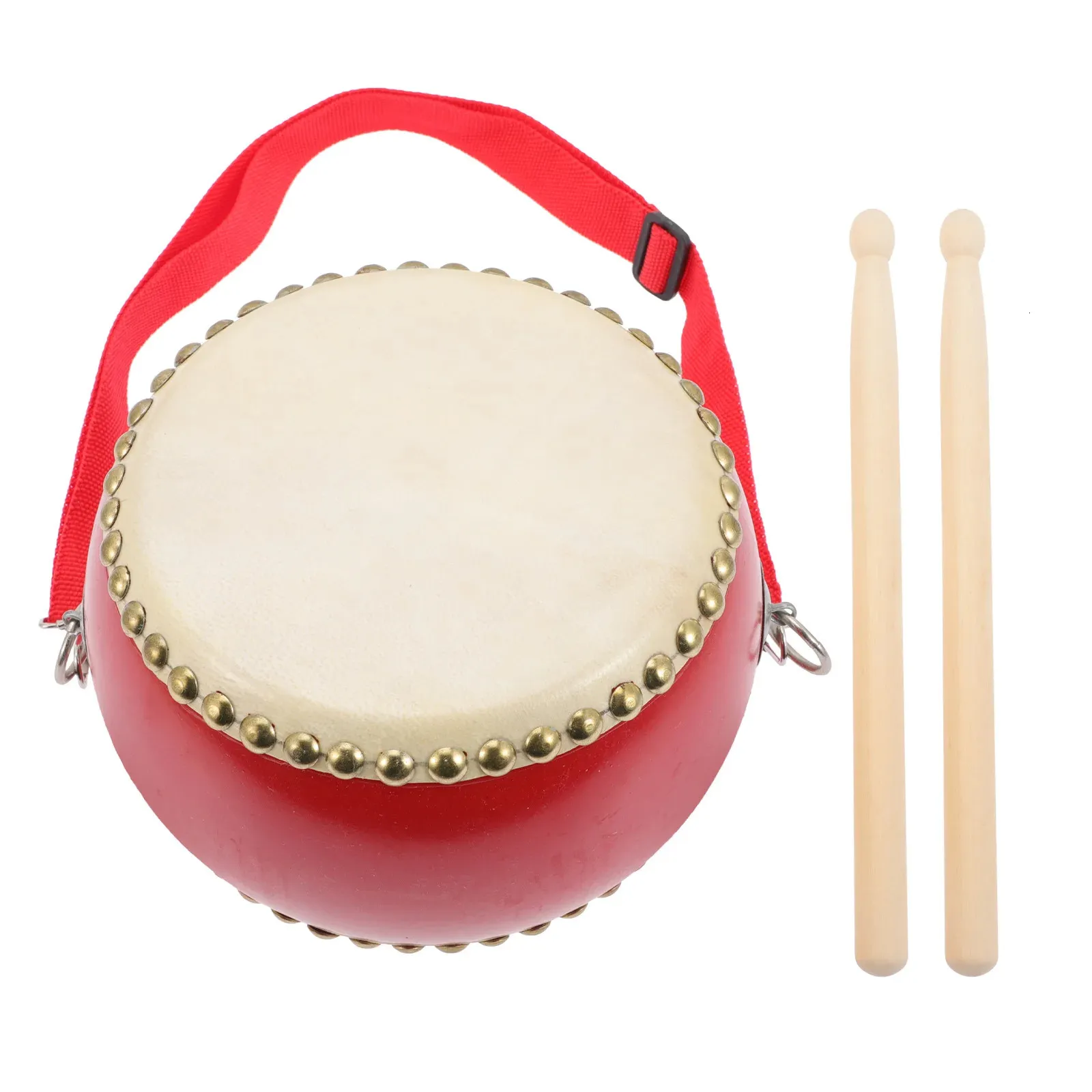 Drum Education Toy Kids Plaything Wood Baby War Children Cowhide Music Instrument Snare Percussion Toddler Wooden Toys Babies 240112