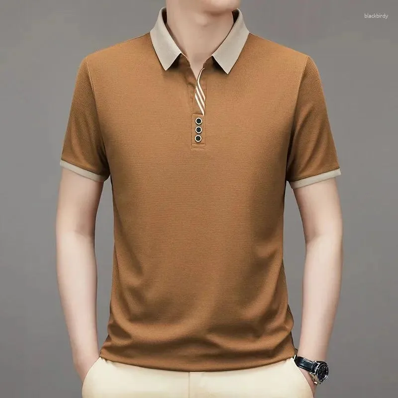 Men's Polos Polo T Shirt For Men Clothes Summer Short Sleeve Mens Tshirts 2024 Fashion Casual T-shirt Loose Top Camisetas De Hombre LM