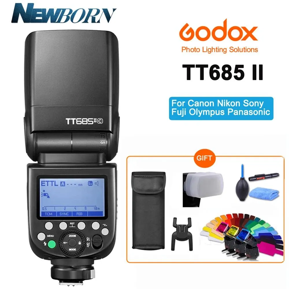 Torby Godox TT685II TT685C/N/S/O/F Flash TTL Flash Speedlite Sight Speed ​​1/8000s GN60 GOT BUT FOR CANON NIKON SONY OLYMPUS FUJIFILM