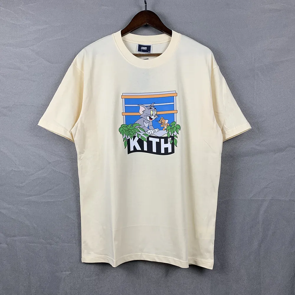 Kith Heren Designer T-shirts Heren Designer Zomer T-shirt Kith T-shirt Oversized Heren T-shirts Hoge Kwaliteit Casual Tees Amerikaanse maat S-XXL