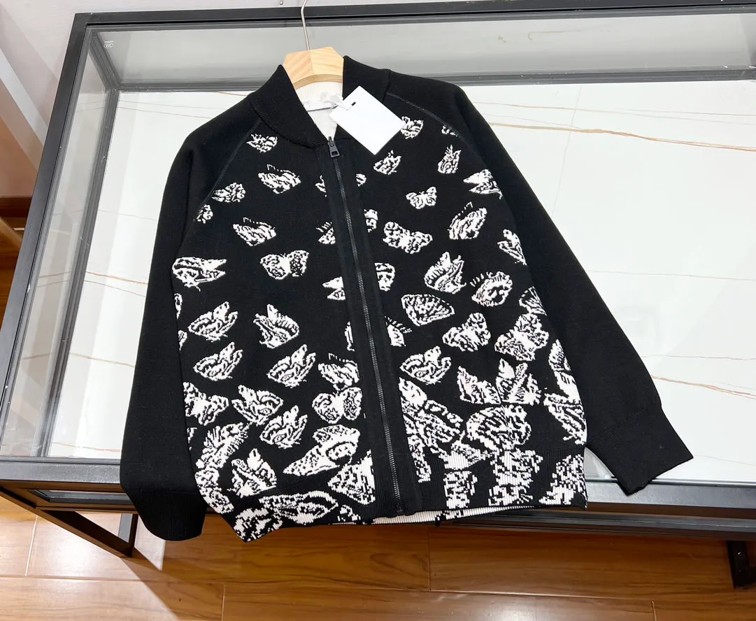 Butterfly Print Cardigan Sweater for Men Double Zipper, US Size Stylish  High-Quality! Shop Now!