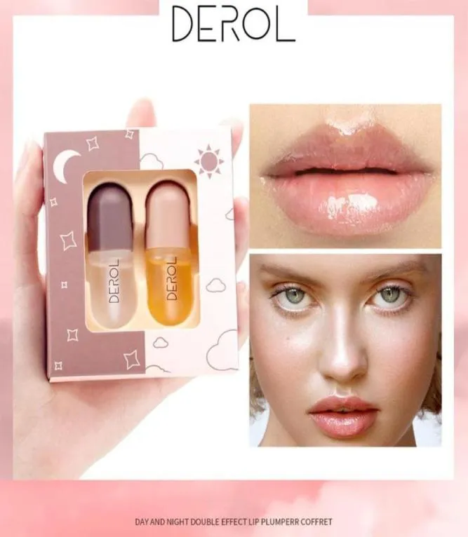 Lippenbalsem DEROL Voller Glans Gember Mollig Volume Glanzende Vitamine Minerale Olie Enhancer Hydraterende Gehydrateerde Sexy Lippen Makeup5615007