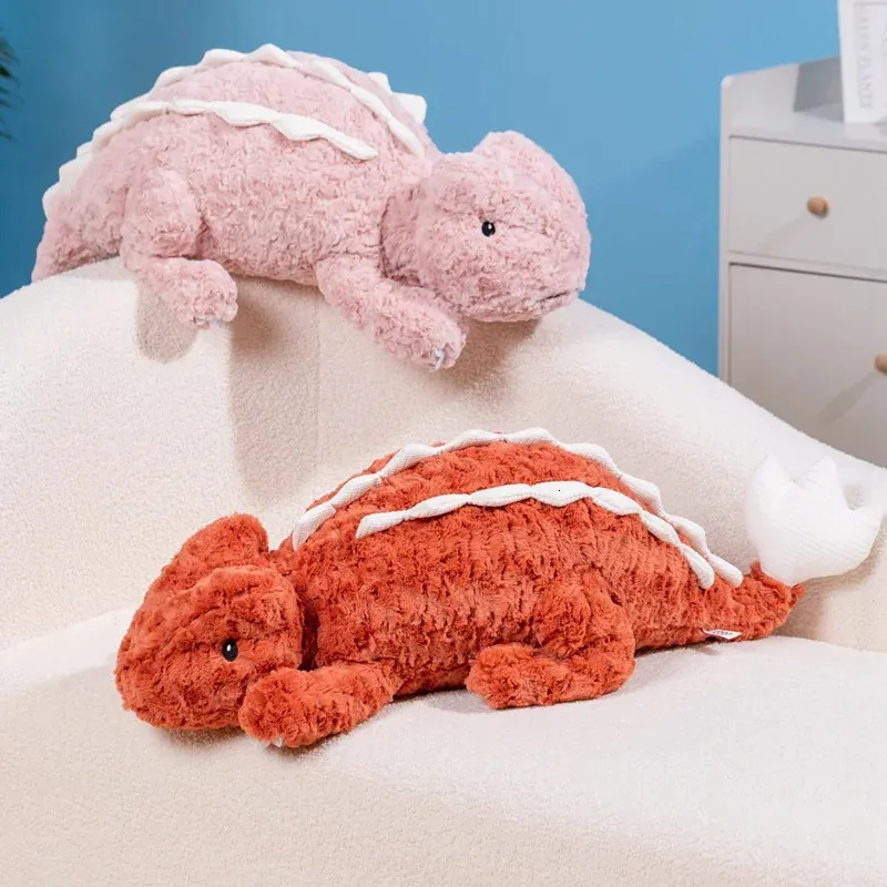 Gigante creativo peluche suave Ankylosaurus Plushies juguete mullido dinosaurio muñeca juguetes de peluche niños Dino abrazo almohada cojín regalo de cumpleaños 240113