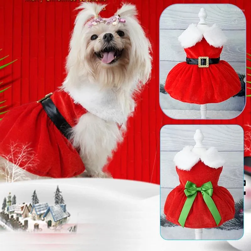Dog Apparel Christmas Pet Clothes Dress For Small Cat Dogs Cosplay Fancy Princess Puppy Luxury Items