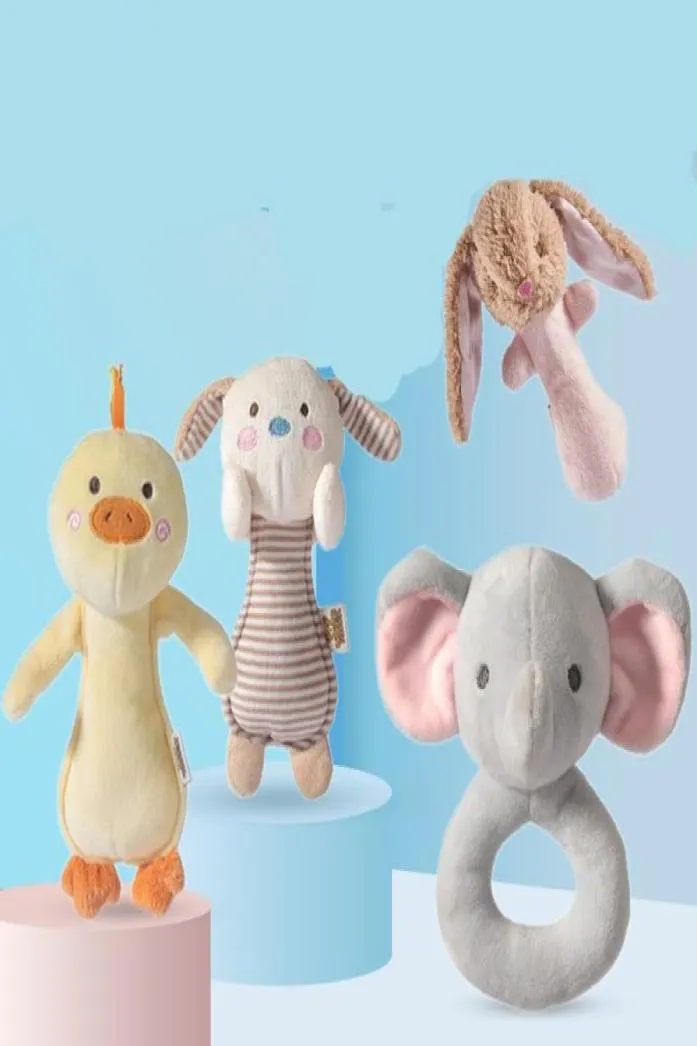 Śliczne zabawki dziecięce nowonarodne mobilne zabawki edukacyjne dla chłopców miękka pluszowa zabawka z muzycznym niemowlęciem