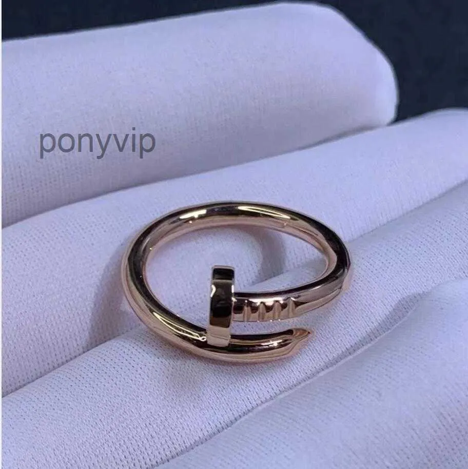 Designer Love Ring Luxury Jewelry Nail Rings for Women Men Steel Alloy Gold-plated Process Fashion Accessories Never Fade HJC2