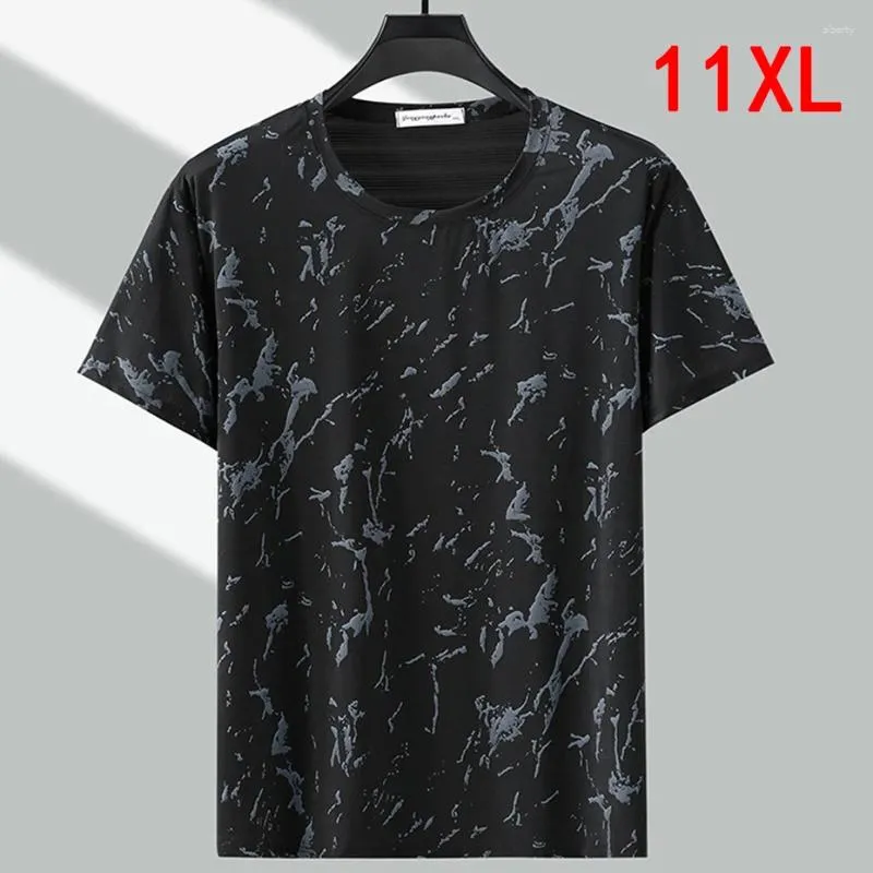 T-shirts pour hommes été Cool T-shirts hommes grande taille 11XL 12XL hauts T-shirts hommes à manches courtes chemise mode décontracté course