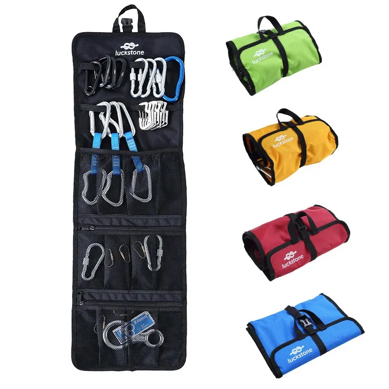 Rock Climbing Storage Bag Gear Equipment Organized Carabiner 240112