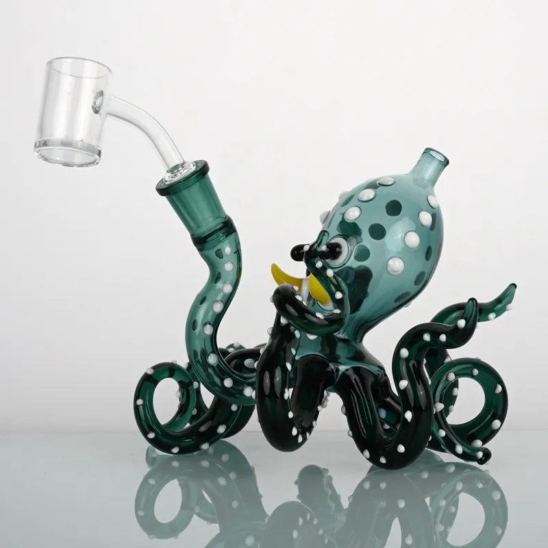 Retail Cute Octopus Glass Smoking Hookah Pipe/Handmade Glass Hookah Bong/Vivid Squid Glass Hookah Pipe/Reusable Hookah Glass Bong