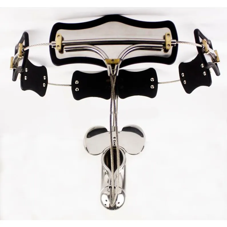 Male Chastity Belt Sex Toys Men Cock Cage Stainless Steel Chastity Pants Lock Adjustment Penis Sleeve603