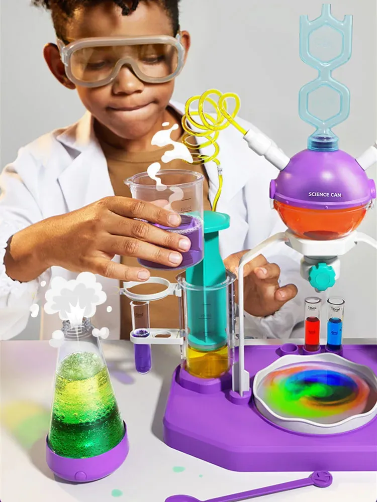 Kids Science Laboratory Montessori Toys Chemical Experiments Kits STEM Children Educational Physical Technological Gadgets 240112 From Fan08 50.32 DHgate.Com