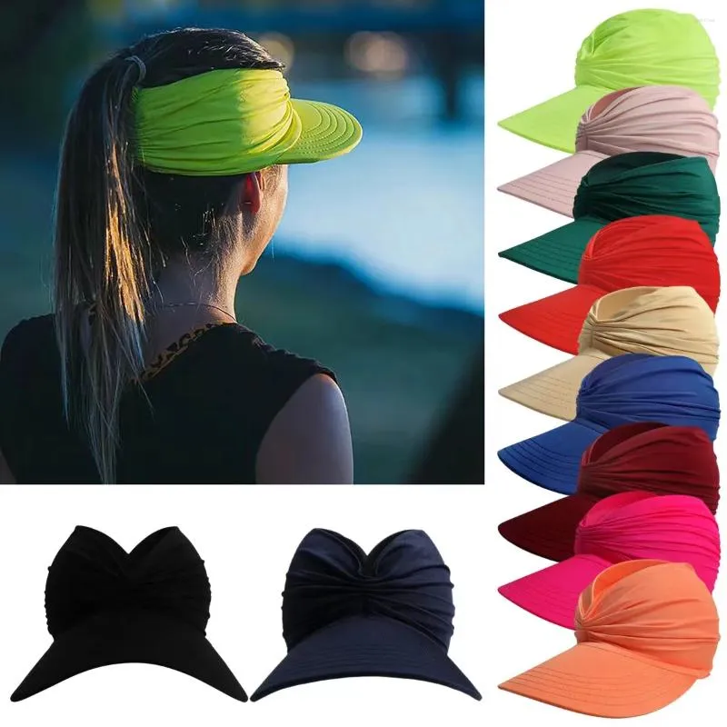 Berets Women's Summer Topless Sun Hats for Girls Golf Tennis Caps Beach UV Protect