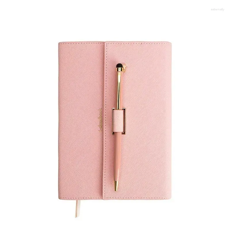 Sacos cosméticos A5 3 Fold Notebook Macaron Fresco com Dinheiro Notepad Caneta Conjunto Cuaderno Diario Presente