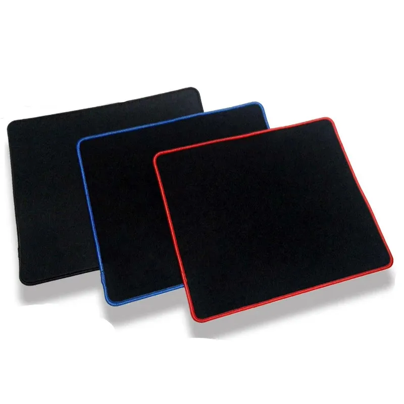 210 * 260mm black anti slip mouse pad thick and comfortable computer mouse pad universal rubber game pad 240113