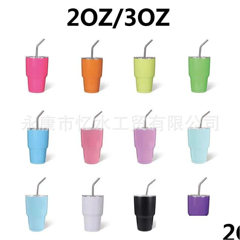 Weingläser, 2 Unzen, Edelstahl, S-Glas, doppelt isoliert, Vakuum-Eisbecher, thermische Isolierung, Mini-Wein-Tropfenlieferung, Haus, Garten, Küche, D DH5MC