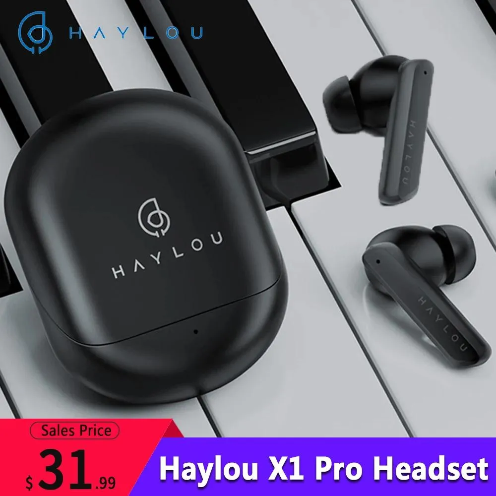 Earphones Original Haylou X1 Pro Bluetooth 5.2 Headphones TWS Wireless Earphones ANC Noise Cancellation Headset HiFi Stereo Music Earbuds