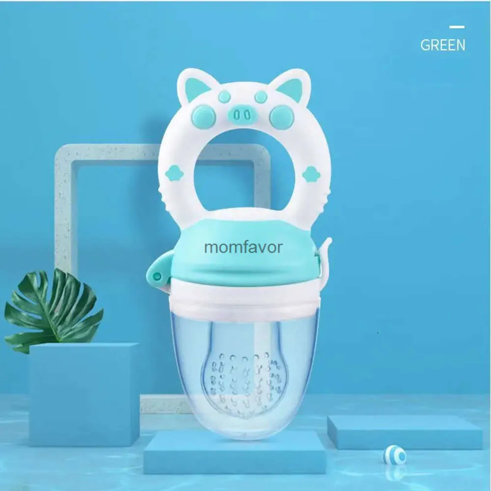 Nieuwe babyflessen# Babyvoeding Voer Lepel Juice Extractor Pacifier Cup Molars Babyvoeding Flessen Siliconen Gum Fruit Veget Bite Eat Auxiliary