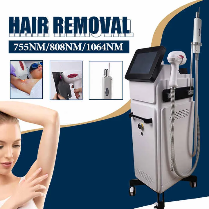 2024 Kraftfull laserhårborttagning och tatueringsmaskin 2in1 Pico Laser Noninvasive Pigment Borttagning och Diod Laser Hair-Removal smärtfri permanent