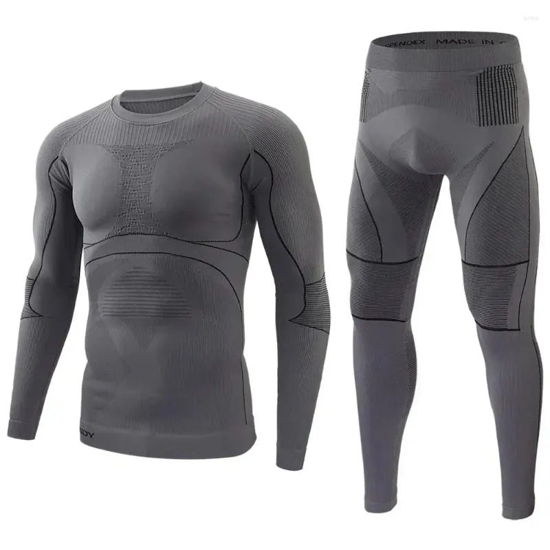 Sous-vêtement thermique sans couture pour hommes, Long cyclisme, fonction respirante, ensembles tactiques pour hommes, entraînement en plein air, Thermo serré