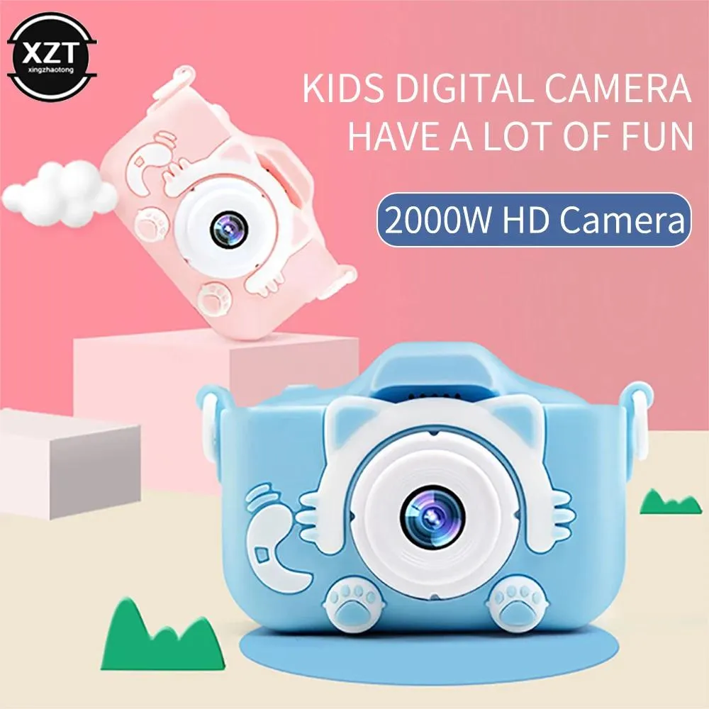 Accessoires X8 2.0 pouces écran enfants caméra 2000w Mini numérique 12mp Photo enfants caméra avec 600 Mah polymère Lithium batterie carte SD jouets cadeau