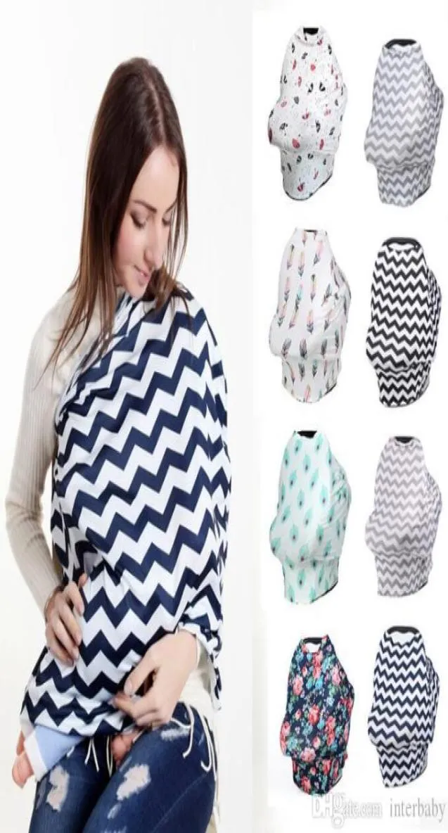 Nursing Cover Baby Stroller Covers Zigzag Sleep Pushchair Case Seat Canopy Shopping Cart Cover Breastfeed Pram Travel Buggy Cover 6290316