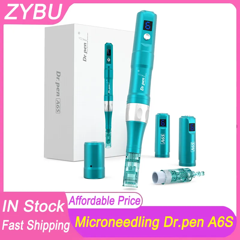 Sem fio Dr.pen A6S Microneedling PMU MTS Máquina de beleza Profissional Cuidados com a pele Dermapen Meso Therapy Derma Dr Pen Ultima Cartuchos Agulhas Rolo